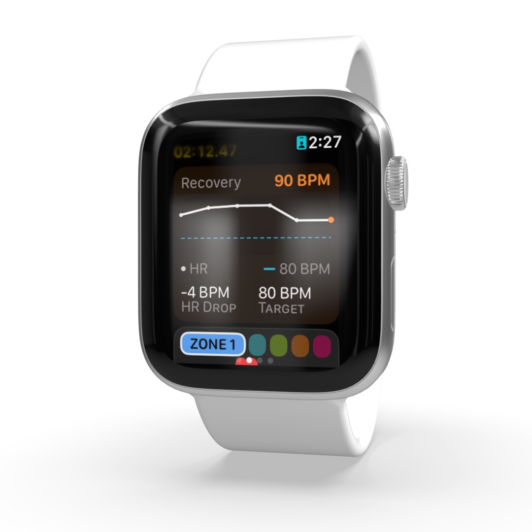 Apple Watch heart rate recovery screen