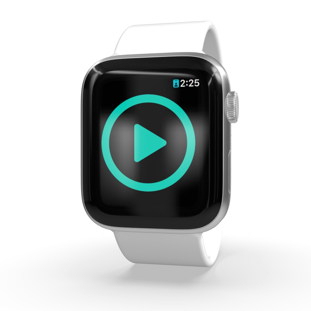 Apple Watch workout view while climbing