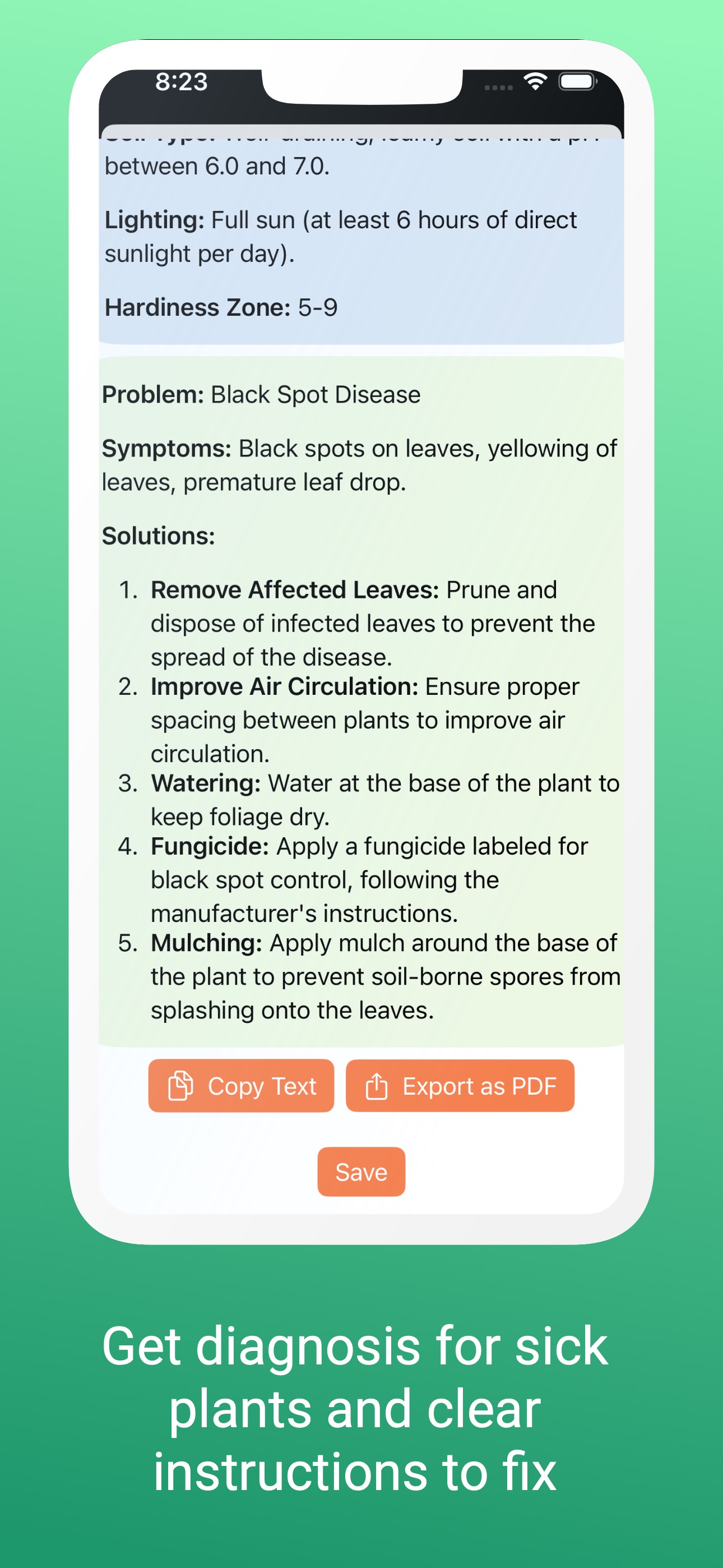 DrPlant plant details