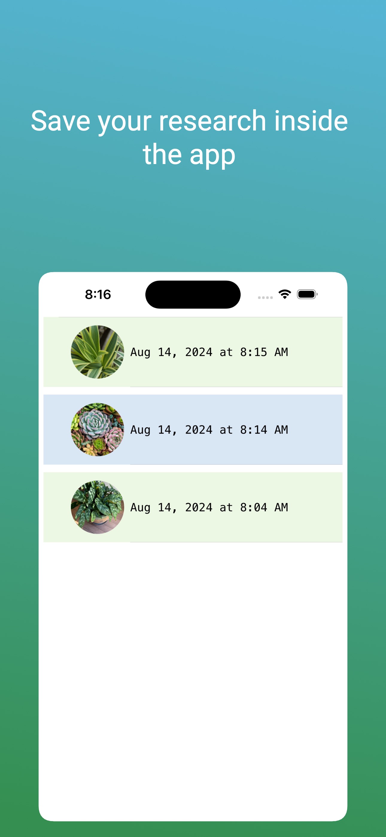 DrPlant saved plants