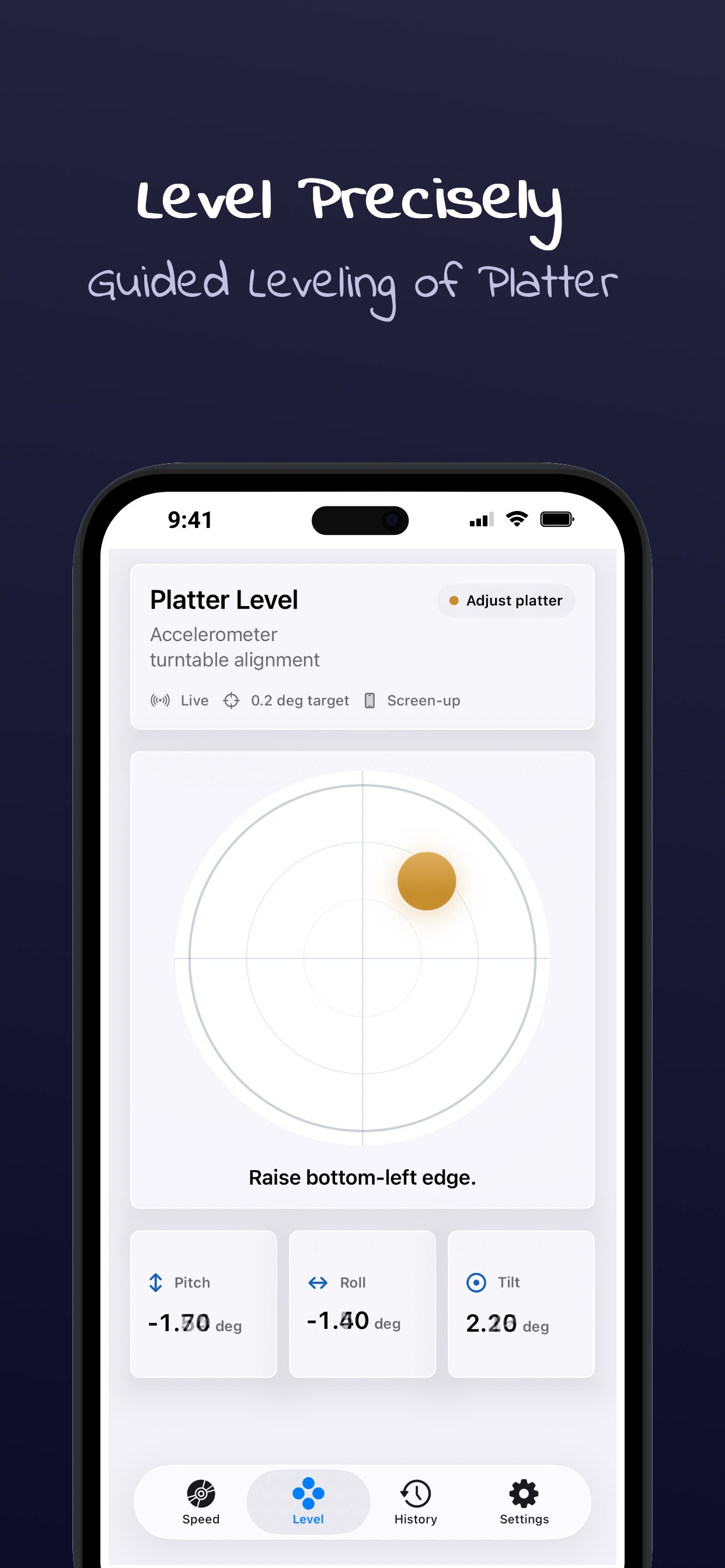 Level the platter