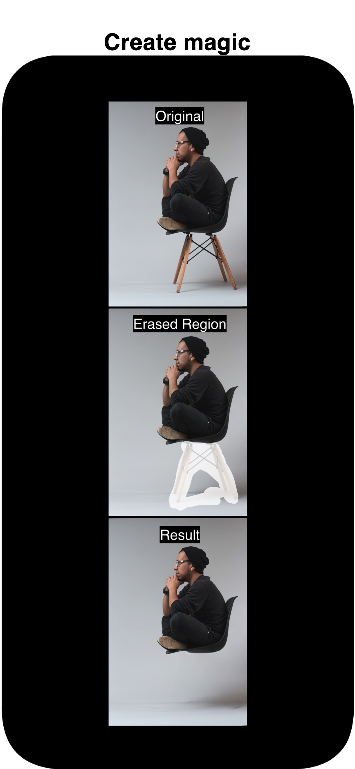 AI fills in the result