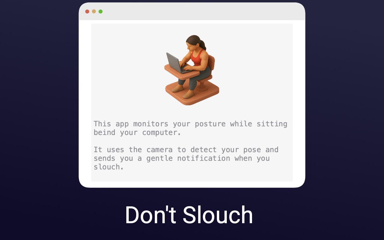 Posture app screenshot